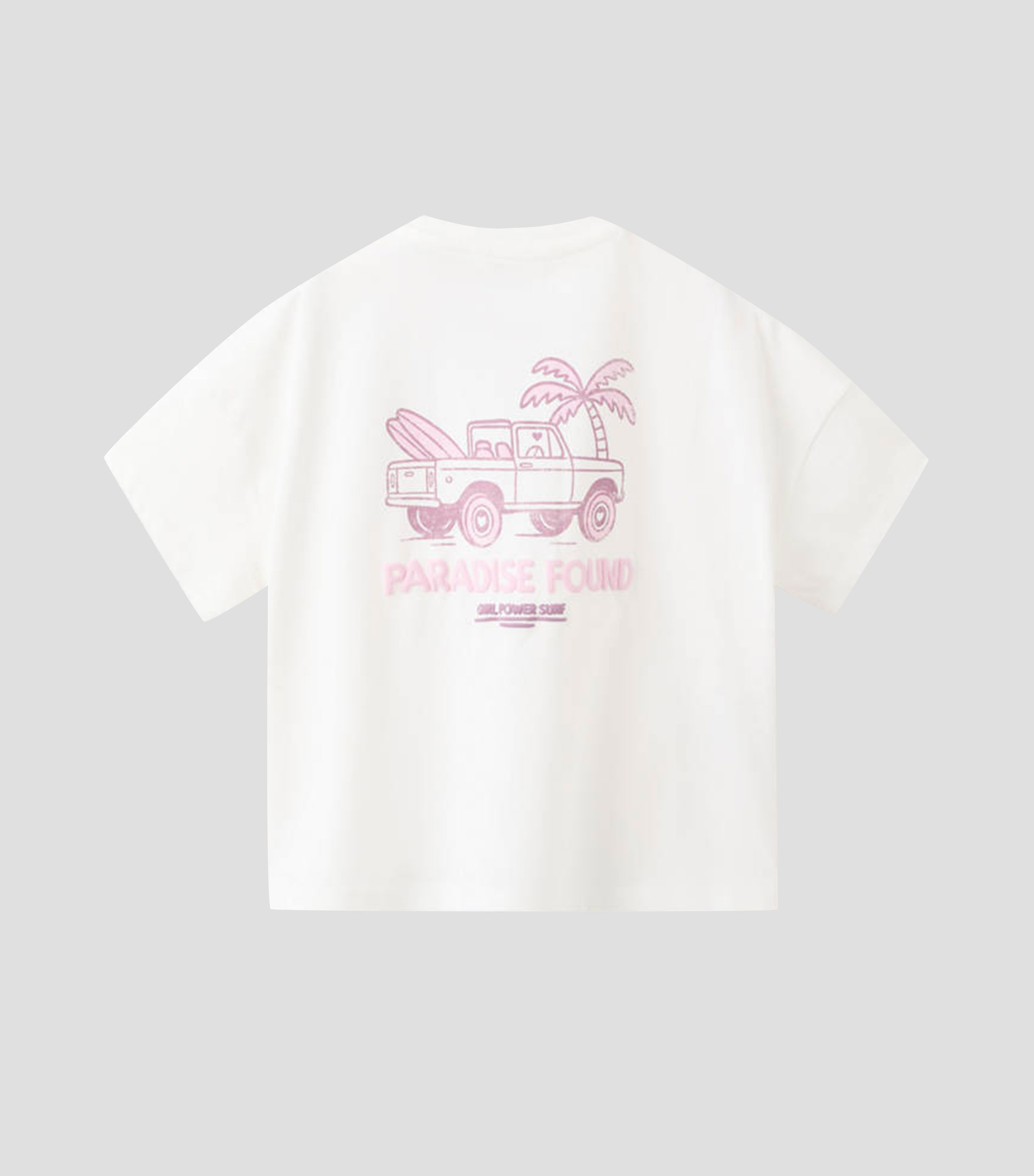 Playera cuello redondo manga corta estampado Niña